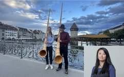 Lisa Stoll, Patrick Kissling und Kiyomi Higaki
