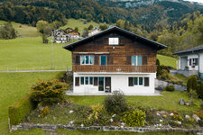 Aussenansicht vom Chalet Biodola in Amden Schweiz
