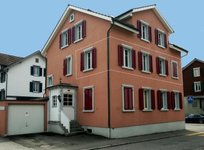 Unser Haus in Gossau, Die Wohnung ist mit den weissen Rahmen gekennzeichnet.