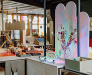 Ausstellungsansicht «Farbe Stein Papier – Misch mal mit!», Foto: Roberta Fele