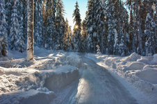 Der Eisweg Engadin in Sur En