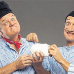  Die Appenzeller Komiker Ren&eacute; Sulser (links) und Rolf Kern.  Bild zvg