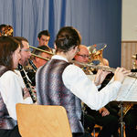 Die Feldmusik Gross unter der &laquo;jugendlichen&raquo; Leitung von Sebastian Rauchenstein. Fotos: Ren&eacute; Steiner