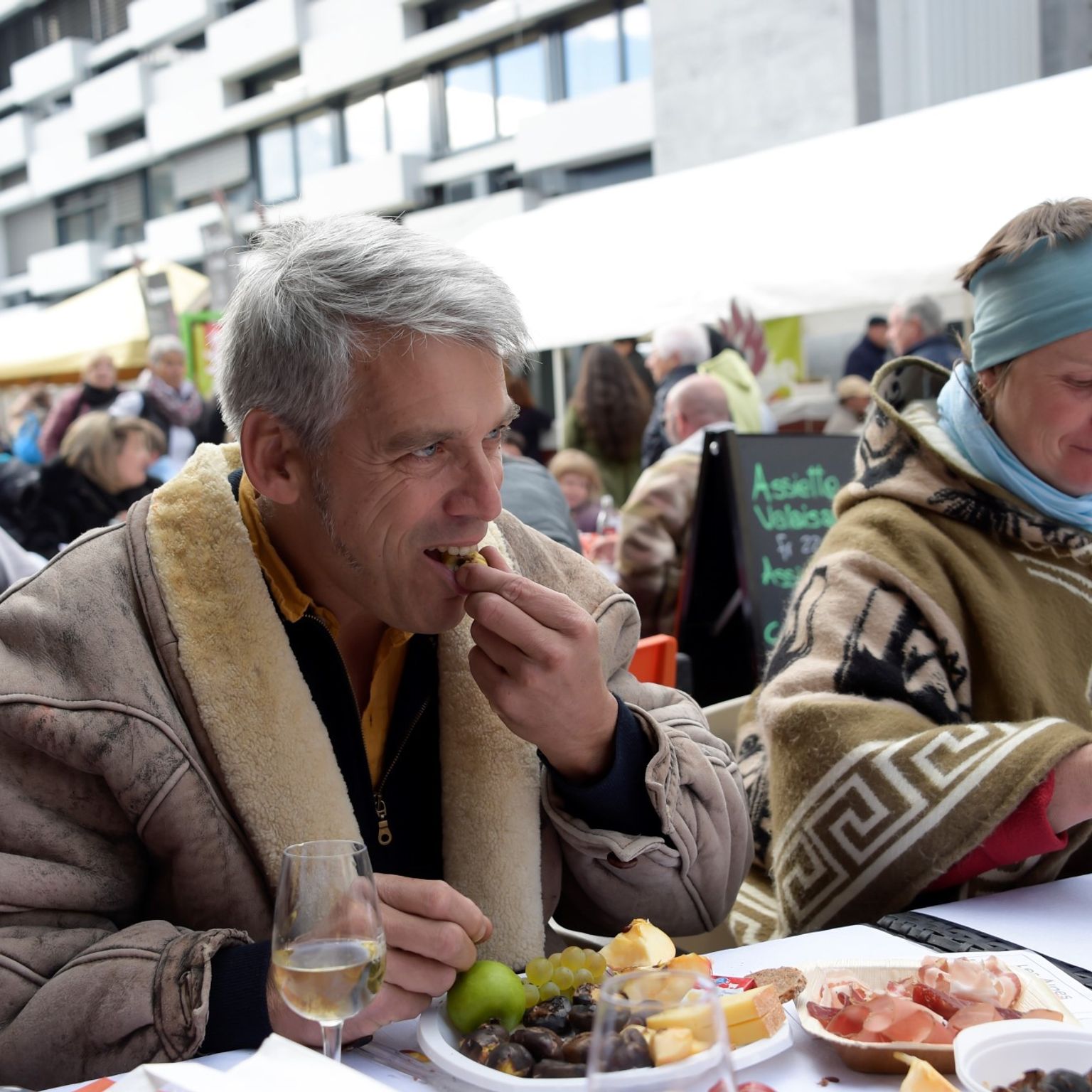 La brisolée à la Fête de la Châtaigne