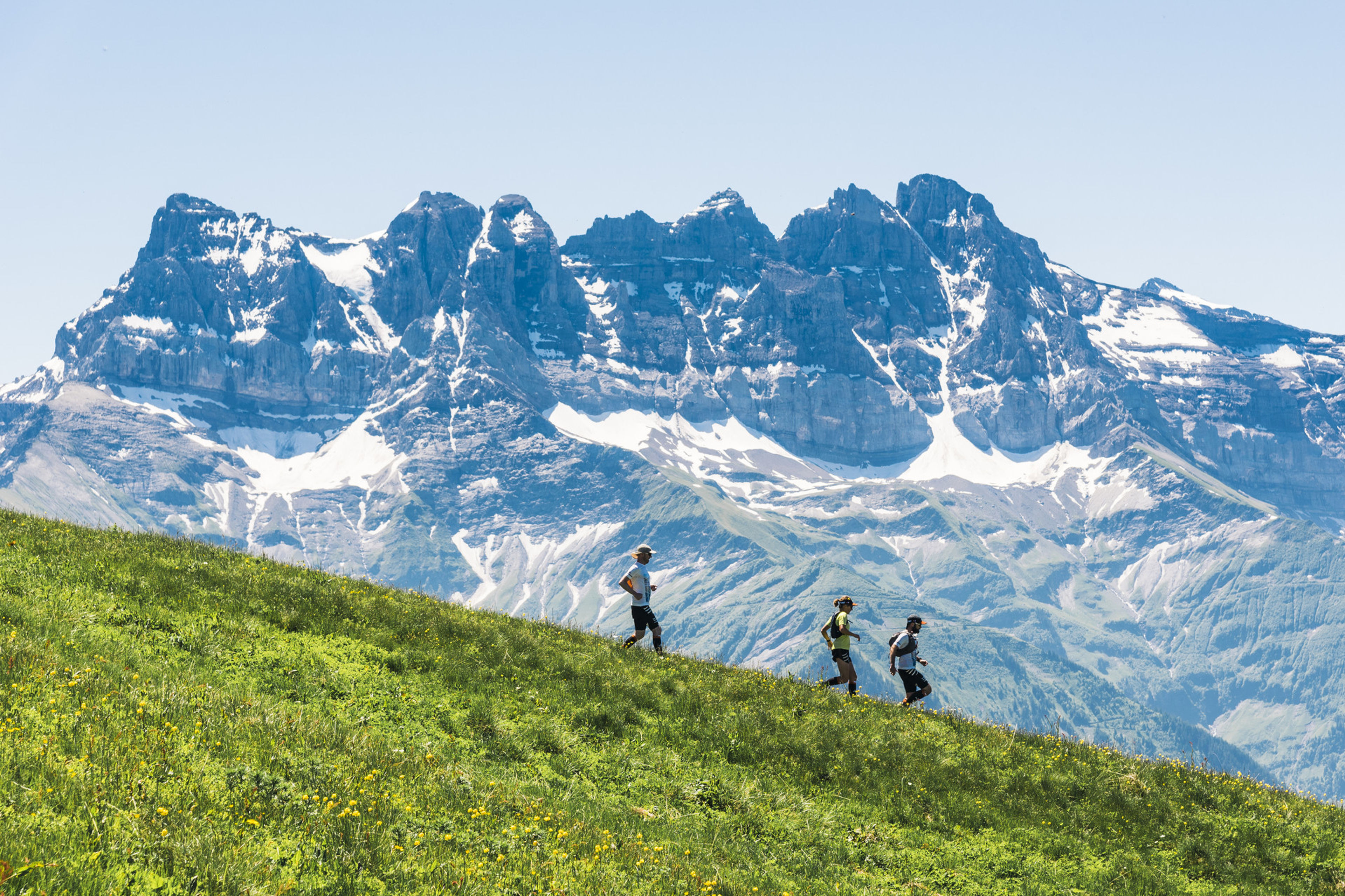 Départ du Trail des Dents du Midi 