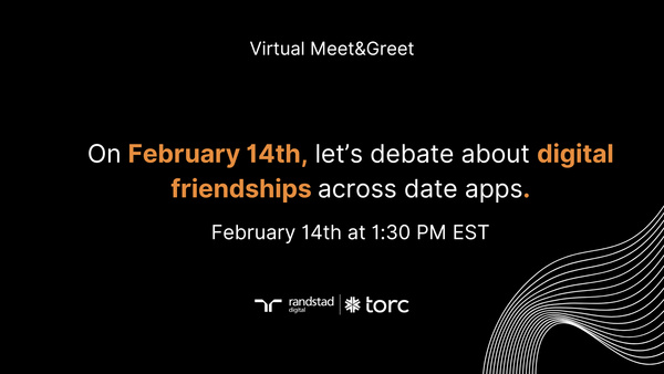 Event Cover Photo for Torc Virtual Meet and Greet: Across the apps: Digital Friendships