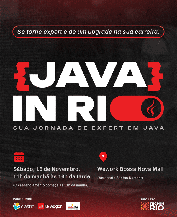 Event Cover Photo for Java in Rio - Elastic & Tech in Rio