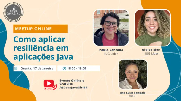 Event Cover Photo for [Online] Como aplicar resiliência em aplicações Java