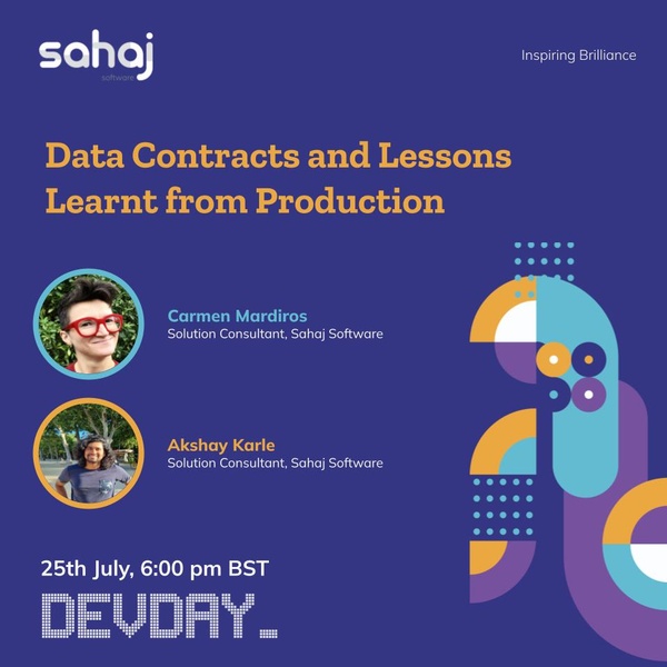 Event Cover Photo for DevDay - Data Contracts and lessons learnt from Production