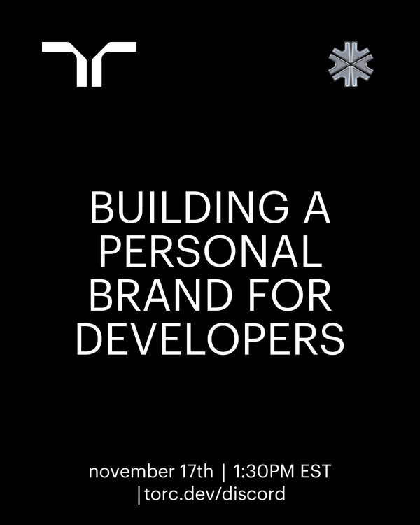 Event Cover Photo for Building a Personal Brand for Developers