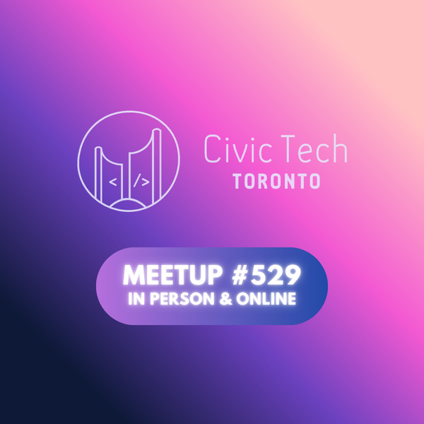Event Cover Photo for Civic Meetup #529: Speaker to be announced soon!