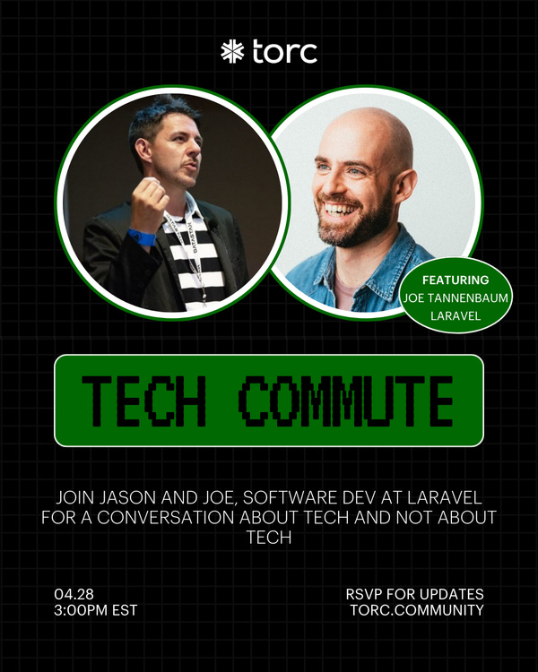 Event Cover Photo for #techcommute with Jason Torres and Joe Tannenbaum