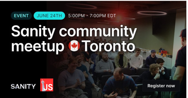 Event Cover Photo for Sanity Community Meetup!