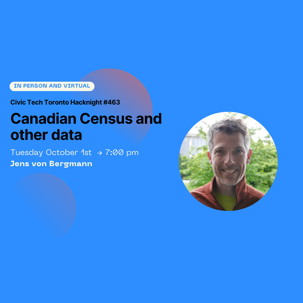 Event Cover Photo for Civic Hacknight #463: Canadian Census and other data