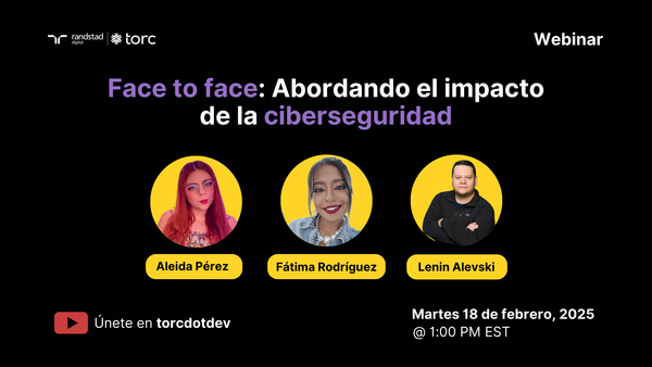 Event Cover Photo for Face to face: Abordando el impacto de la ciberseguridad
