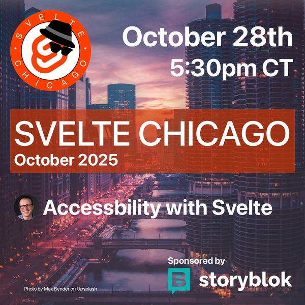 Event Cover Photo for Svelte Chicago - October 2025