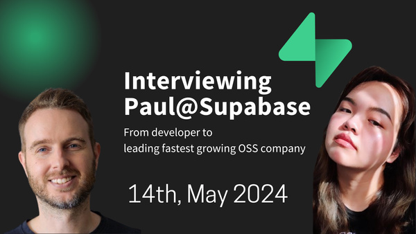 Event Cover Photo for Supabase CEO Paul Interview Event