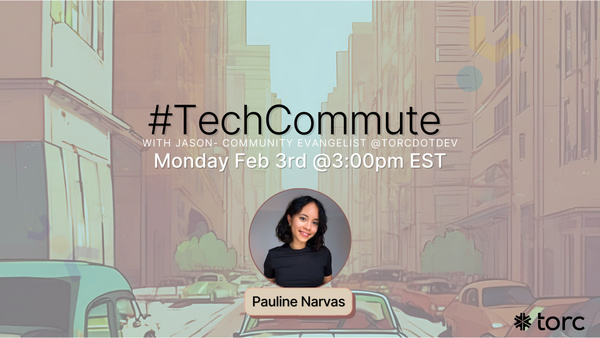 Event Cover Photo for tech commute with Pauline Narvas of Vercel