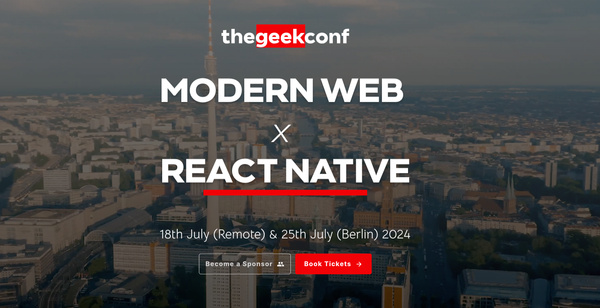 Event Cover Photo for thegeekconf - 25th July 2024