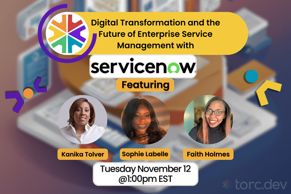 Event Cover Photo for Virtual Meetup ServiceNow Panel