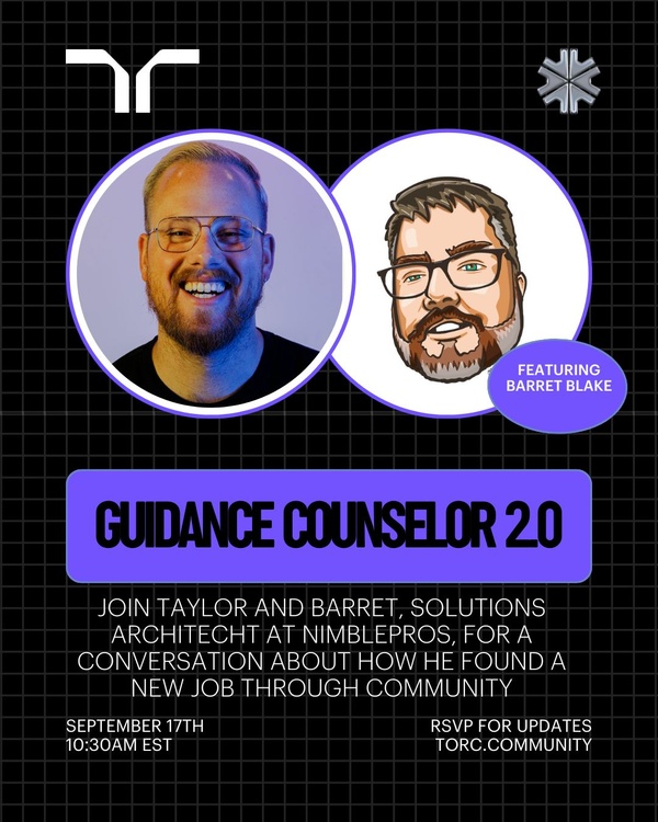 Event Cover Photo for Guidance Counselor 2.0 with Barret Blake
