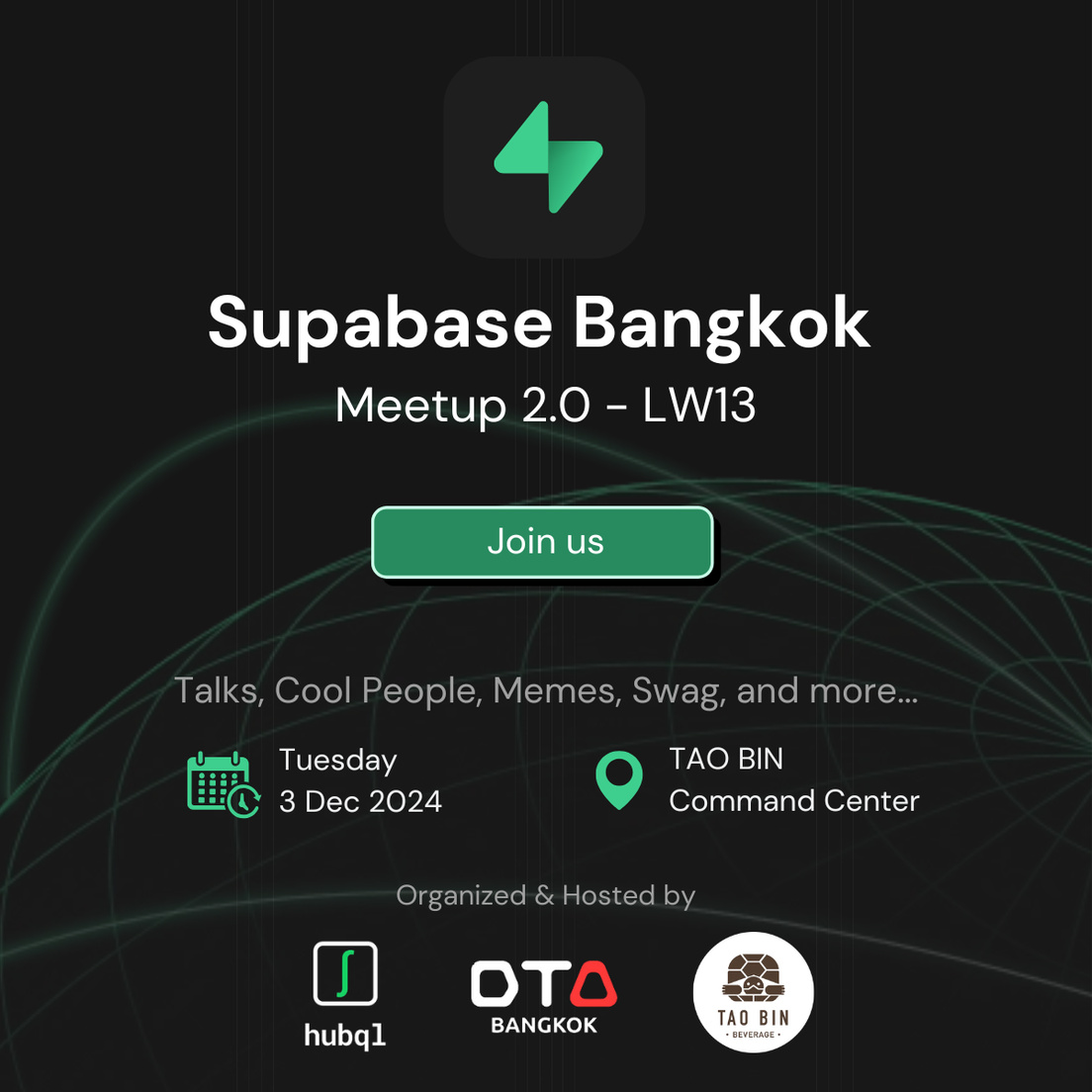 Cover Photo for Supabase Bangkok Meetup 2.0 - LW13