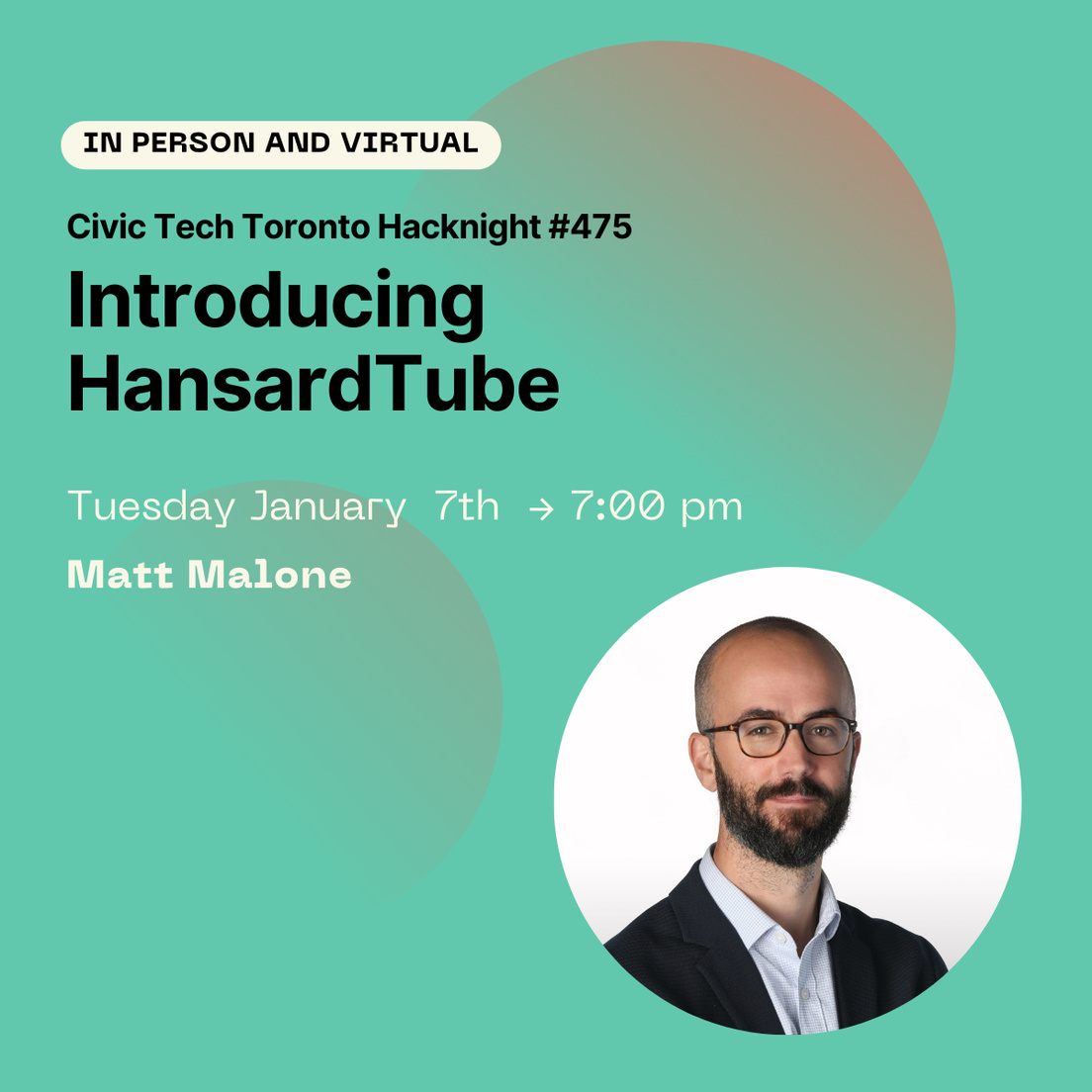 Cover Photo for Civic Hacknight #475: Introducing HansardTube