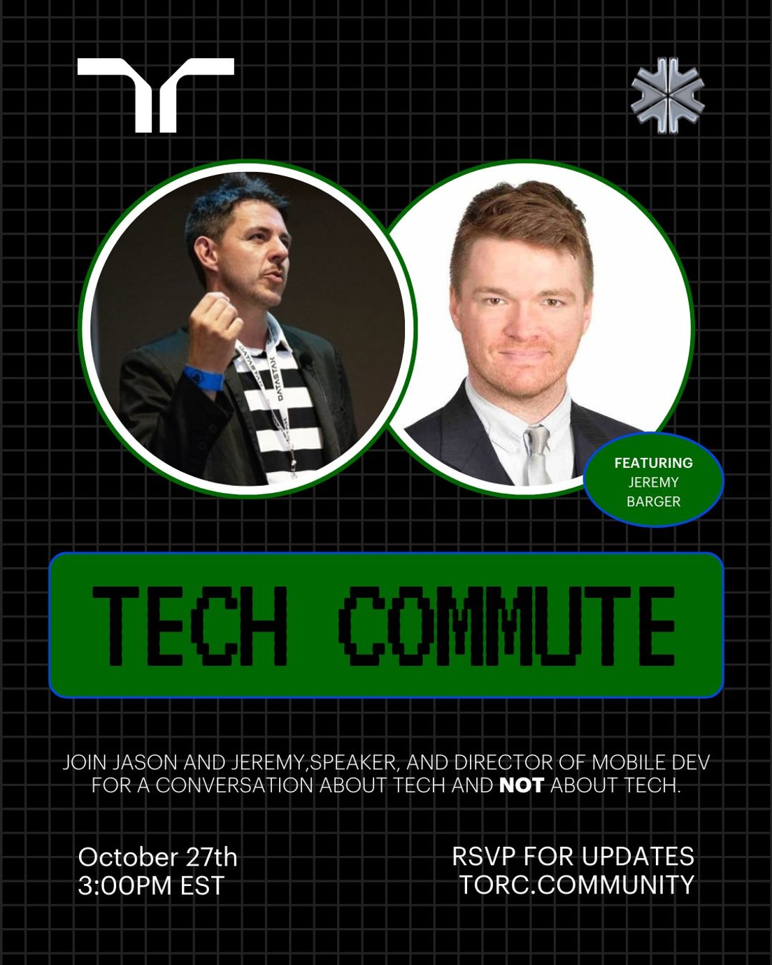 Cover Photo for #techcommute with Jeremy Barger