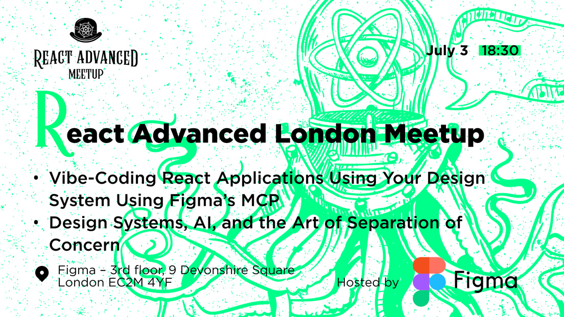 Cover Photo for React Advanced London Meetup: Vibe-coding React applications & more!