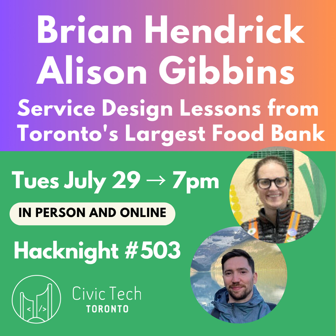 Cover Photo for Civic Hacknight #503: Service Design Lessons from Toronto's Largest Food Bank