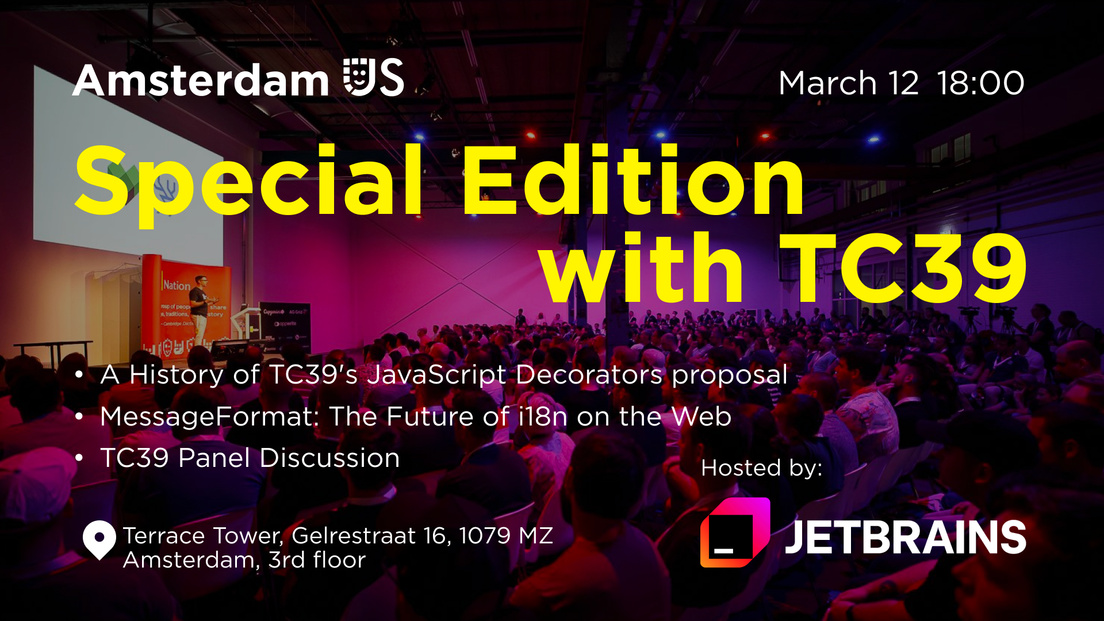 Cover Photo for AmsterdamJS Special Edition: A Meetup with TC39 Members
