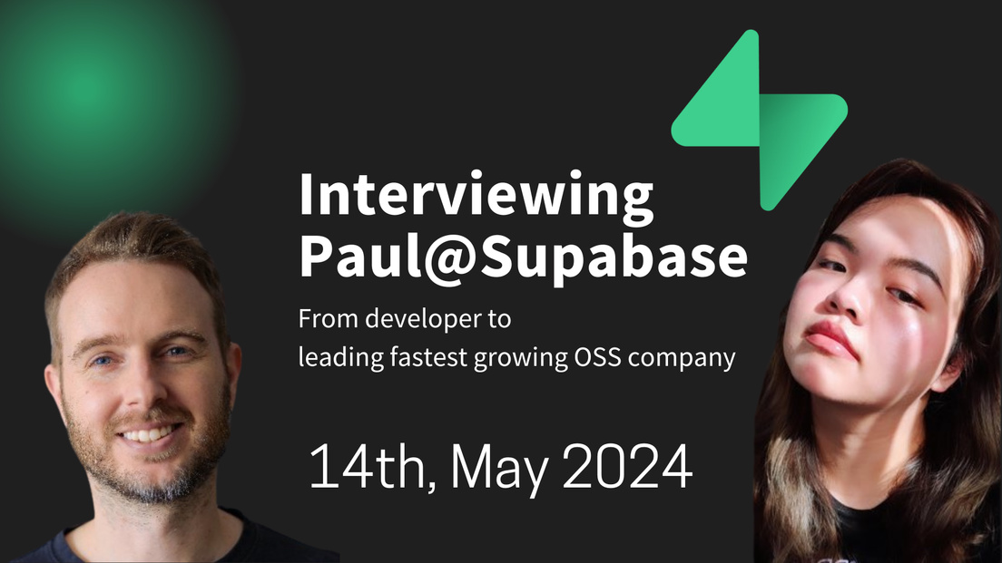 Cover Photo for Supabase CEO Paul Interview Event