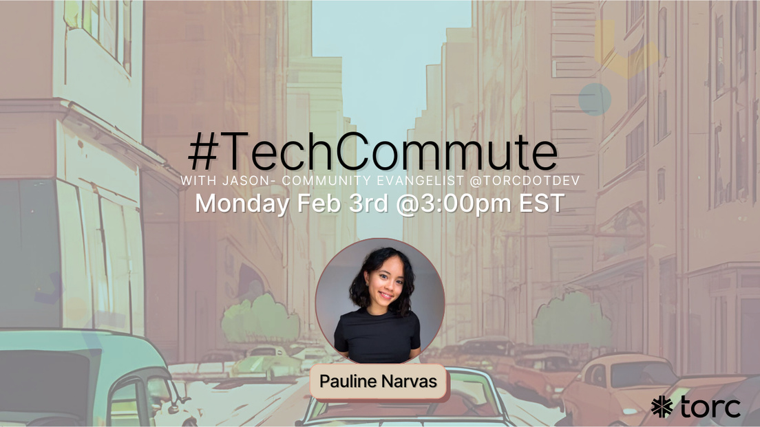 Cover Photo for tech commute with Pauline Narvas of Vercel