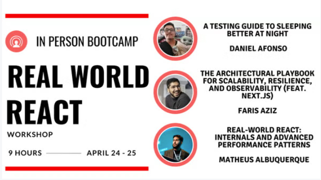 Cover Photo for REACT BOOTCAMP - 9HRS