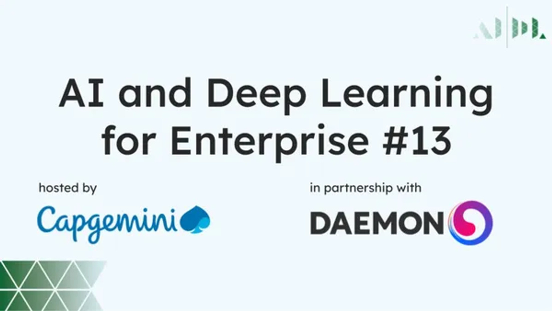 Cover Photo for AI and Deep Learning for Enterprise #13