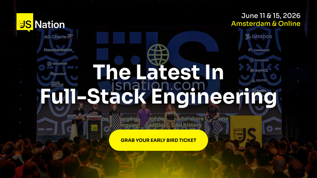Cover Photo for JSNation - the key Web Dev conference of the year