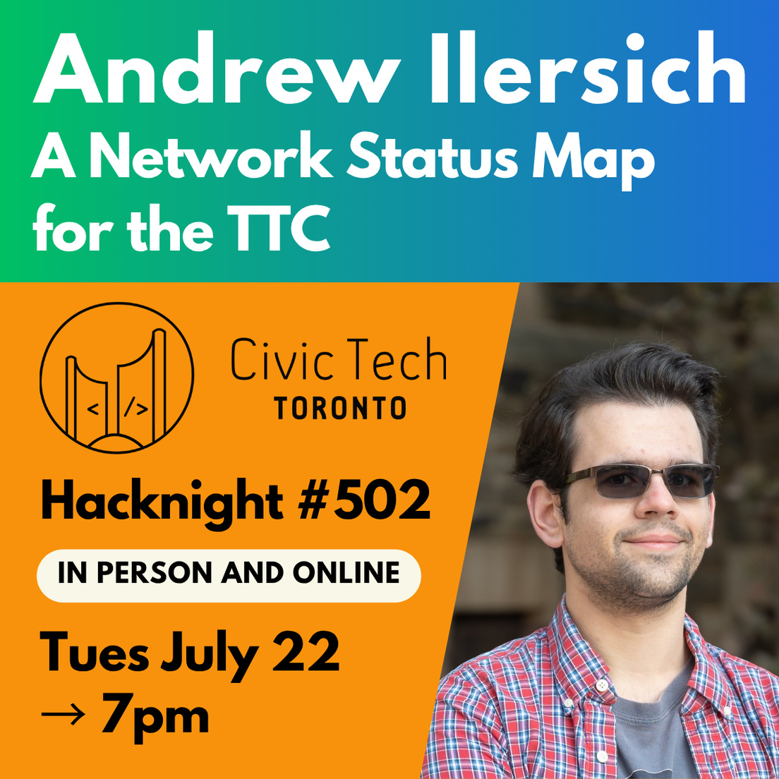 Cover Photo for Civic Hacknight #502: A Network Status Map for the TTC