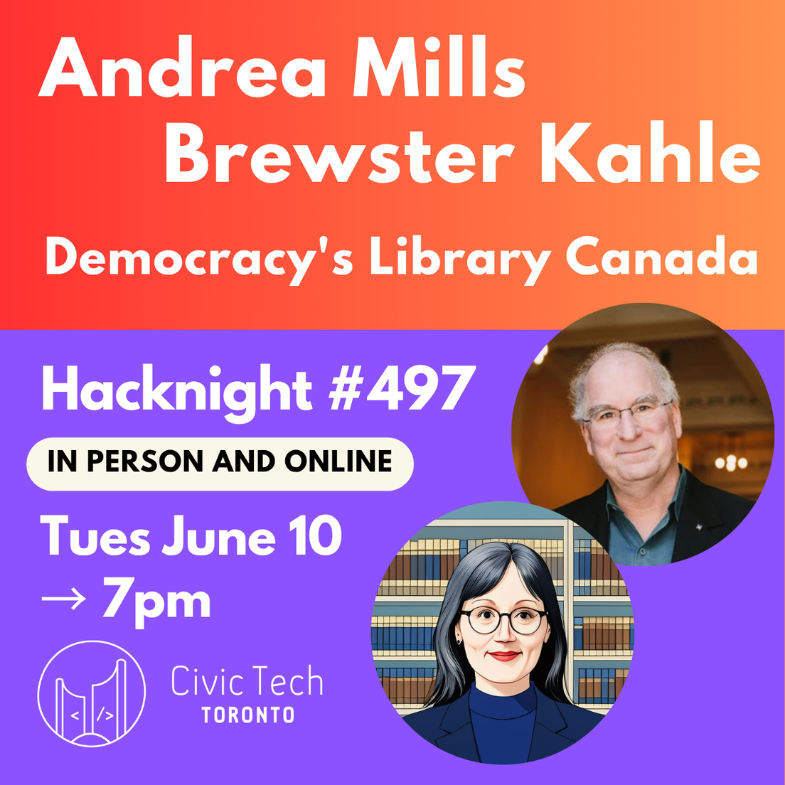 Cover Photo for Civic Hacknight #497: Democracy's Library Canada