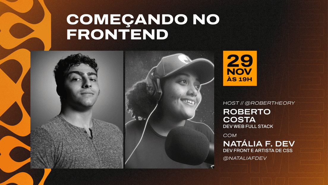 Cover Photo for Começando bem no Frontend com Roberto e Natália