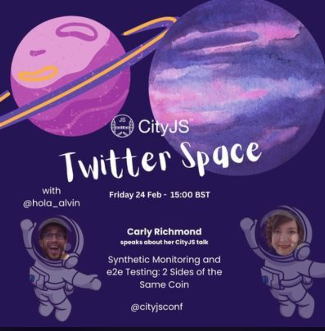 Cover Photo for CITYJS INTERVIEW WITH CARLY RICHMOND