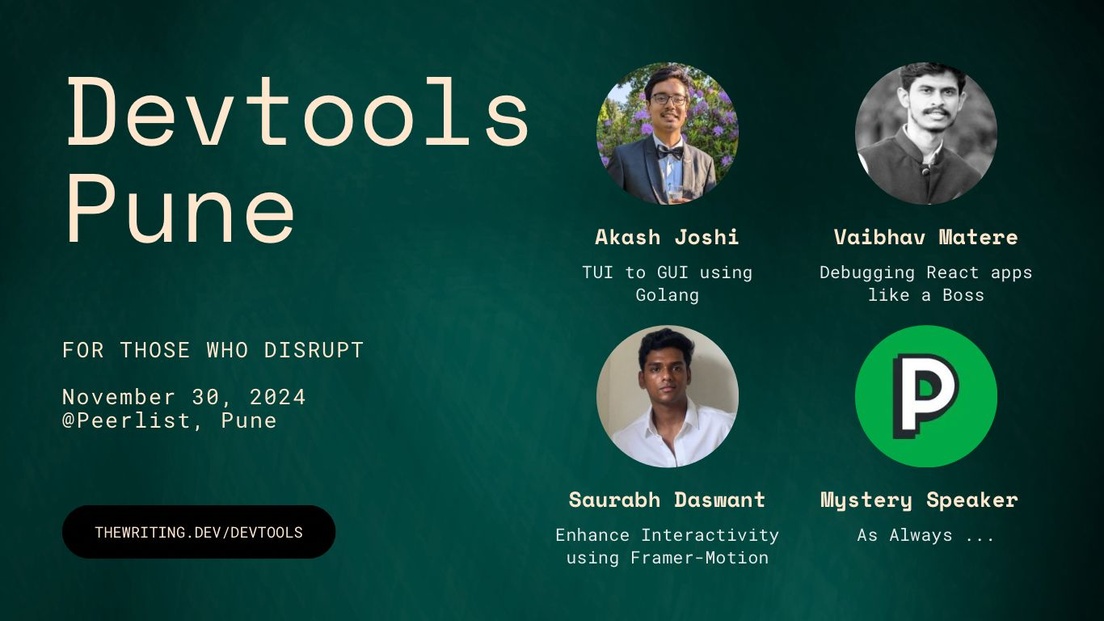 Cover Photo for Devtools Pune - 2024 Edition