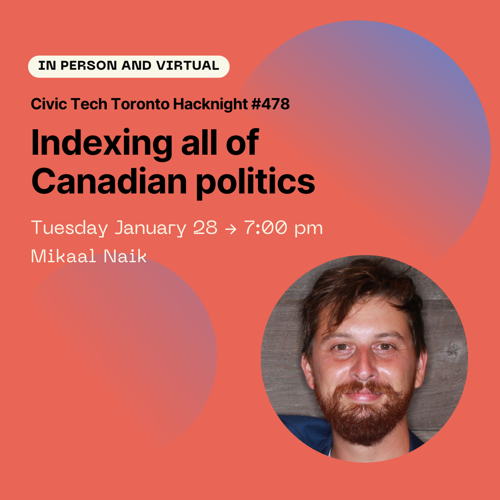 Event Cover Photo for Civic Hacknight #478: Indexing all of Canadian politics