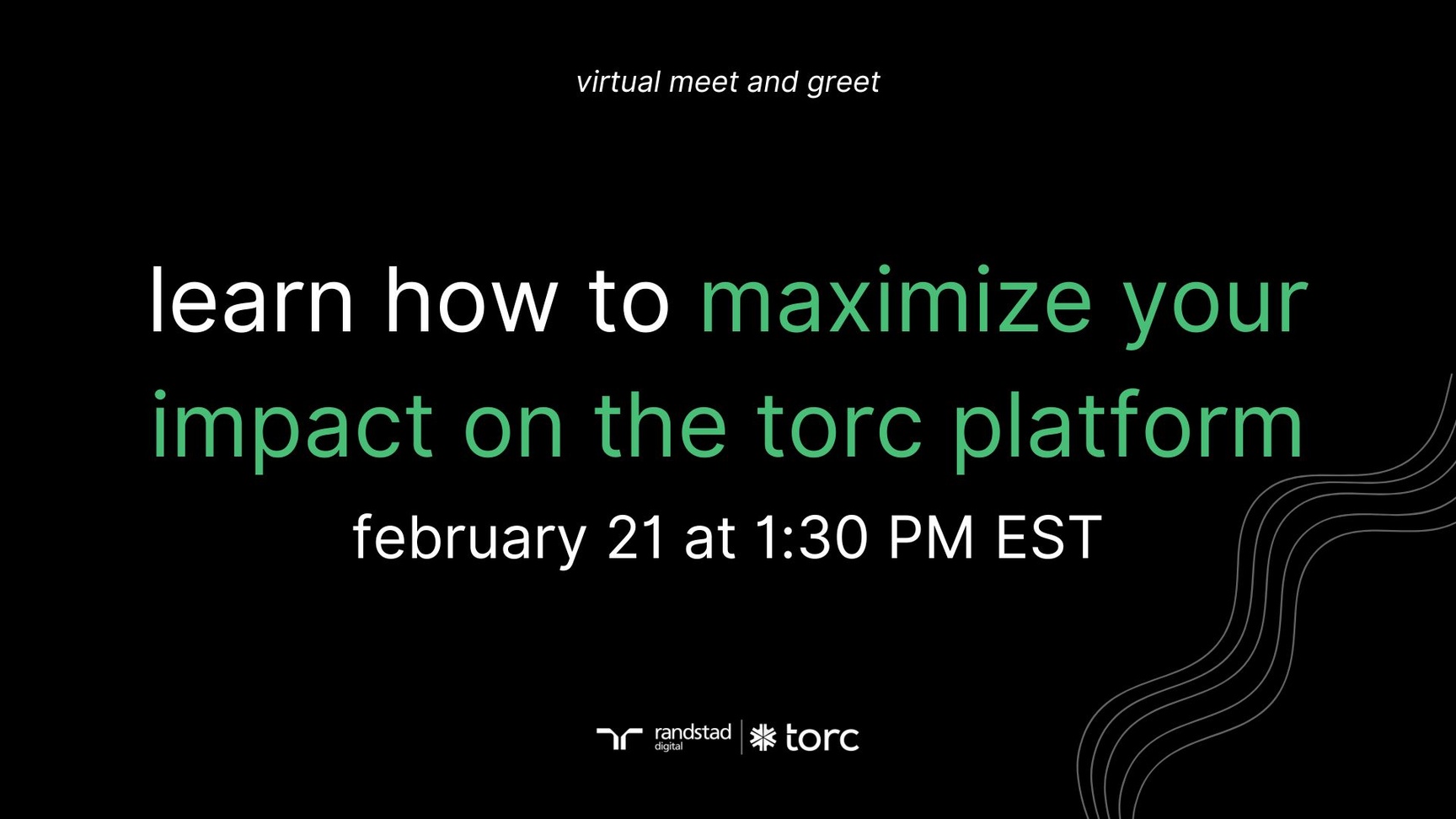 Event Cover Photo for Torc Virtual Meet and Greet: Maximizing Your Impact on Our Platform