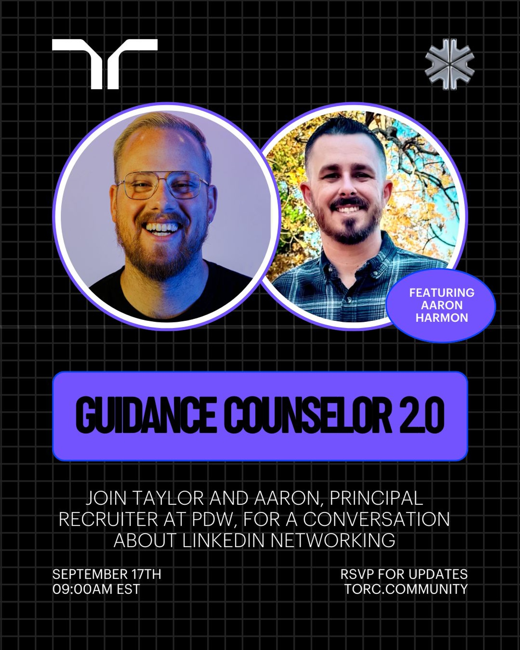 Event Cover Photo for Guidance Counselor 2.0 with Aaron Harmon