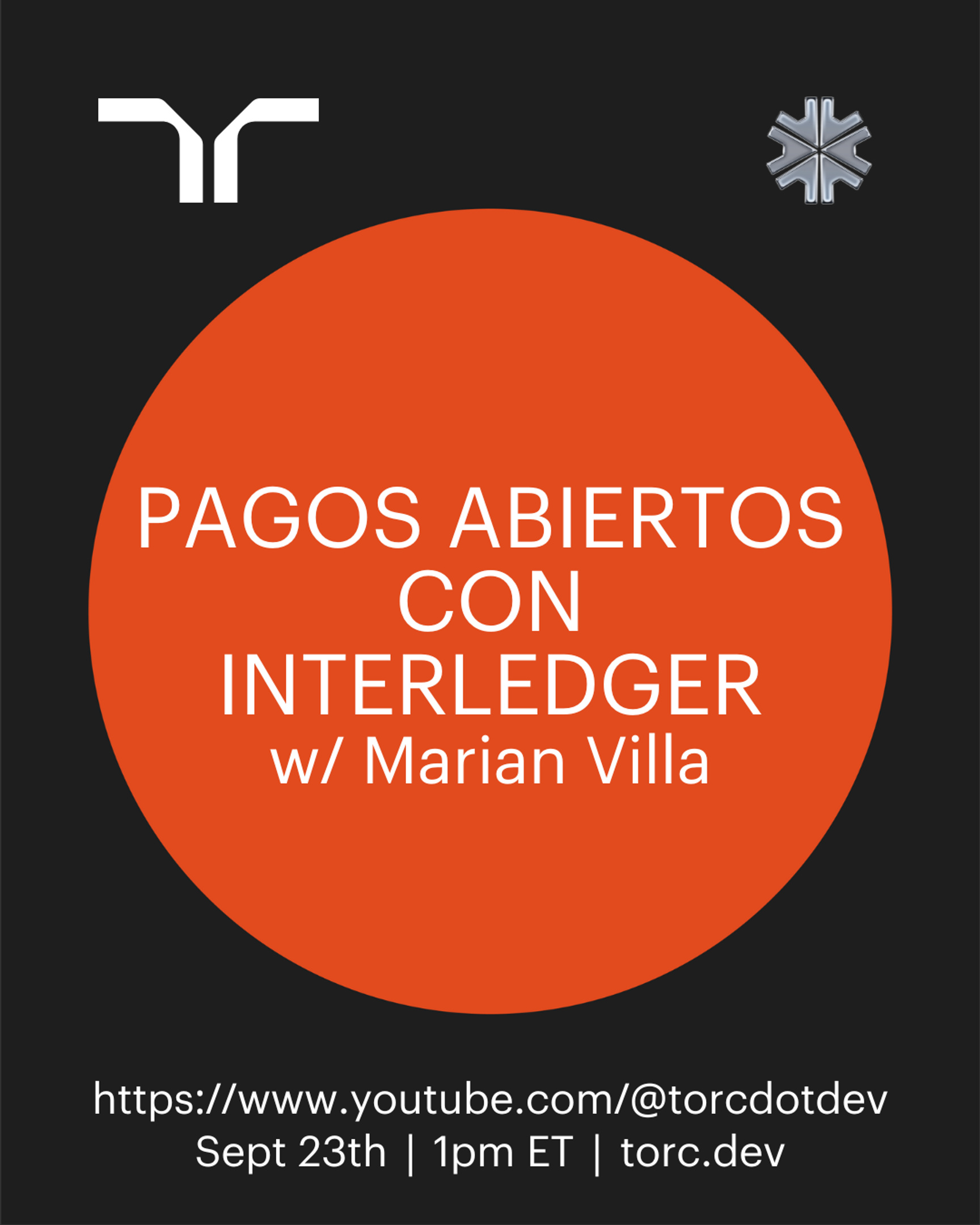 Event Cover Photo for Torc Webinar: Pagos Abiertos con Interledger. 