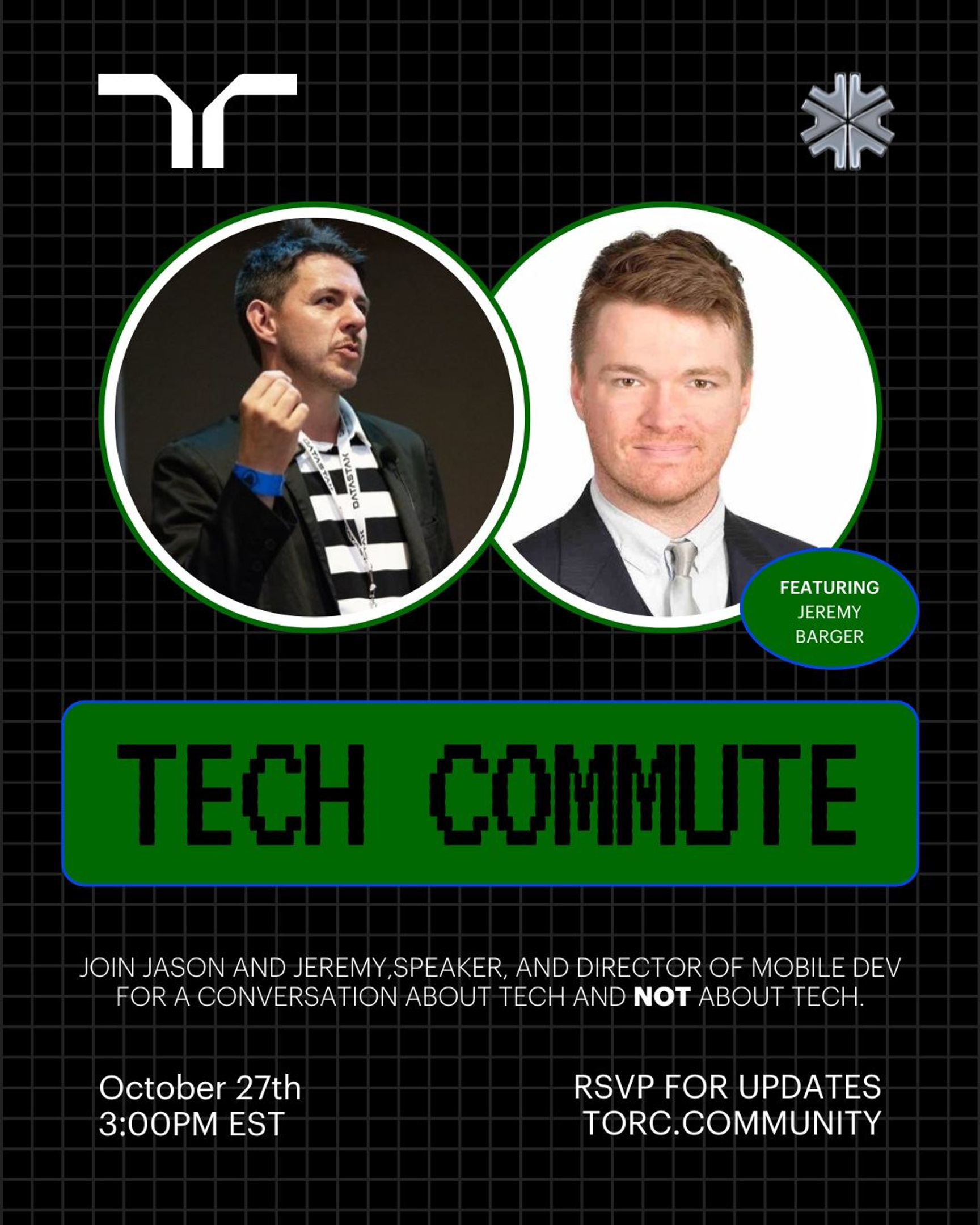Event Cover Photo for #techcommute with Jeremy Barger