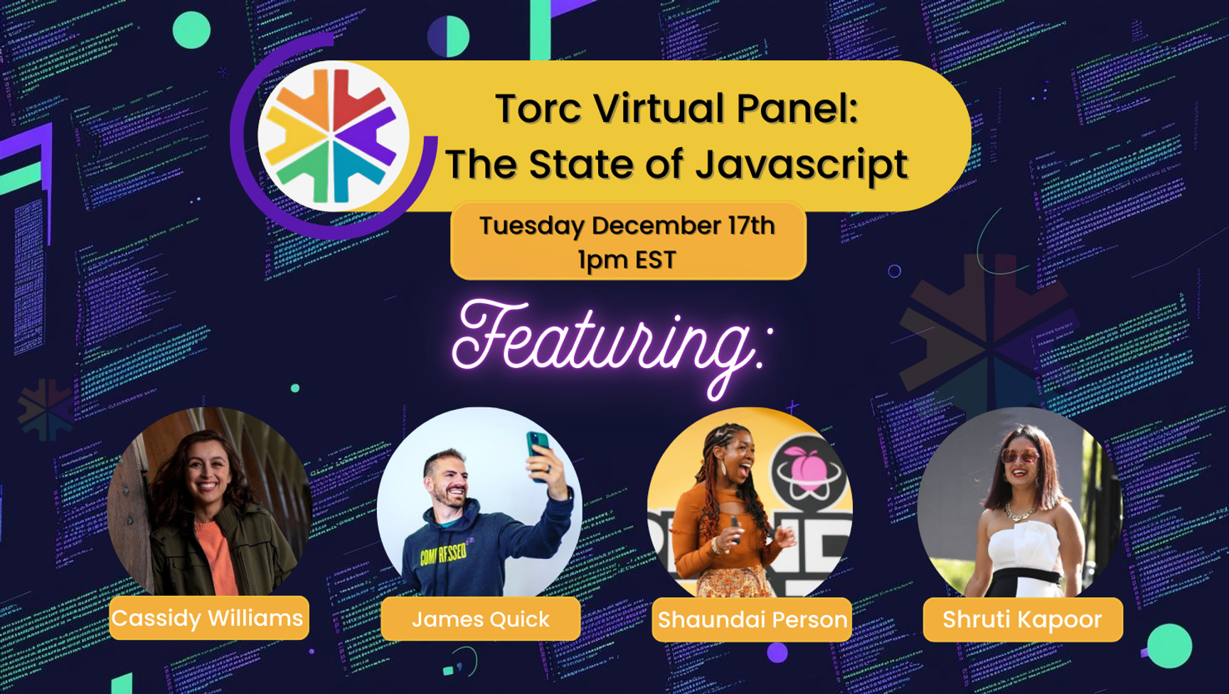 Event Cover Photo for Virtual Meetup The State Of JavaScript Panel