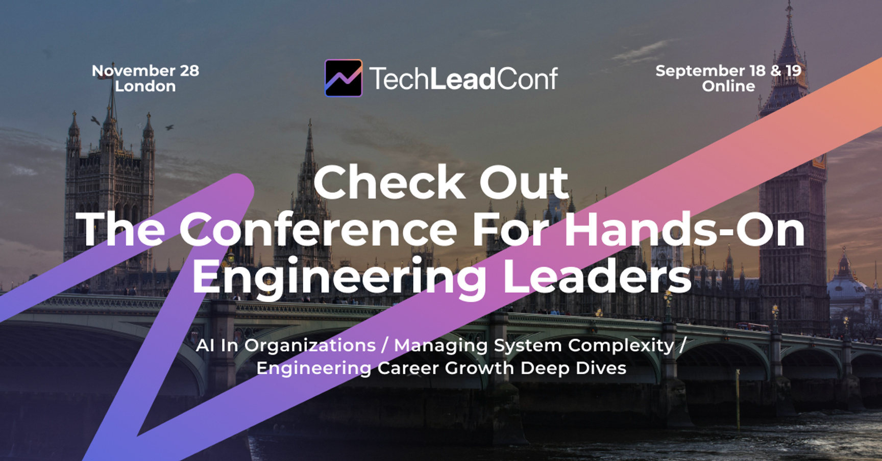 Event Cover Photo for TechLead Conference. Event for Hands-On Engineering Leaders
