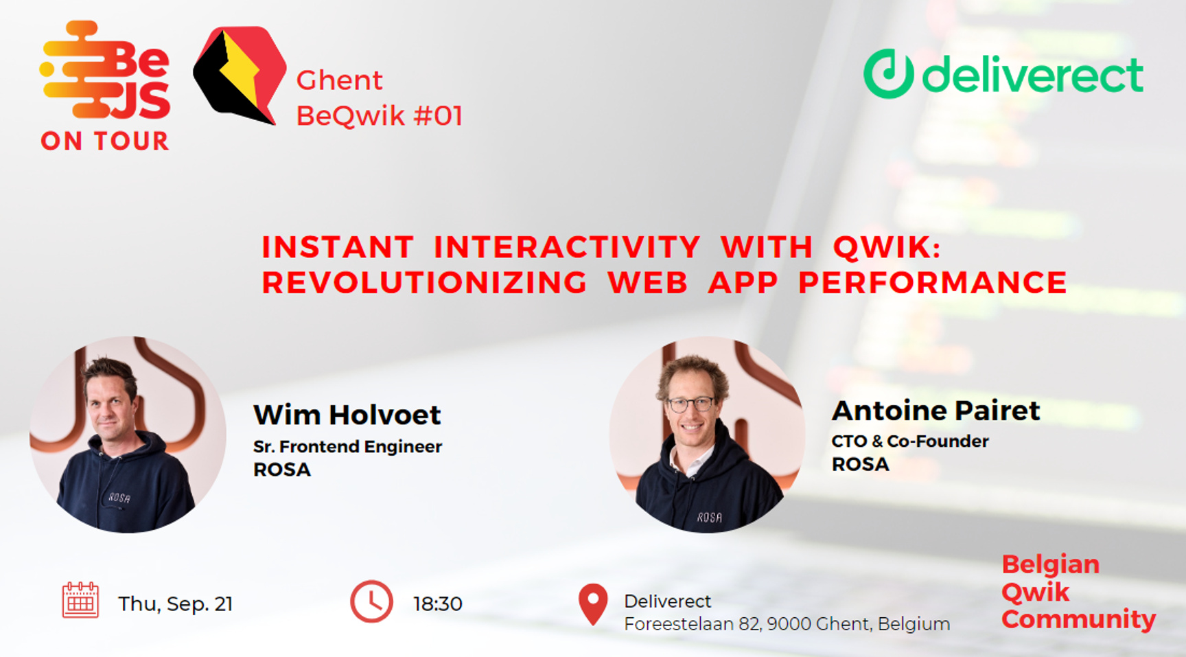 Event Cover Photo for BeQwik#01 | Instant Interactivity with Qwik: Revolutionizing Web App Performance