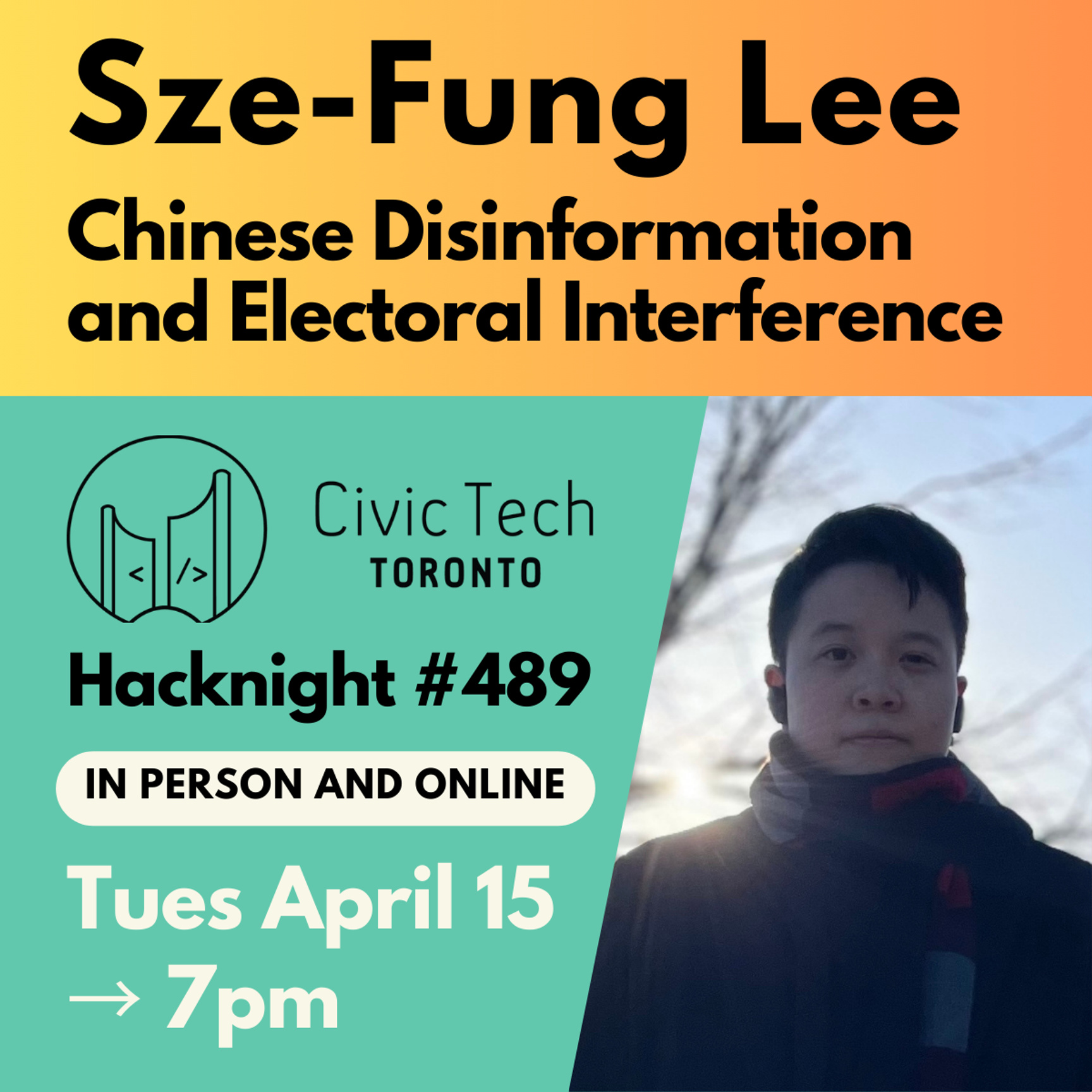 Event Cover Photo for Civic Hacknight #489: Chinese Disinformation and Electoral Interference